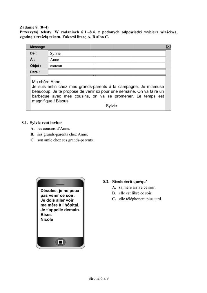 Pytania-jezyk-francuski-p. podstawowy-egzamin-gimnazjalny-2012-strona-06