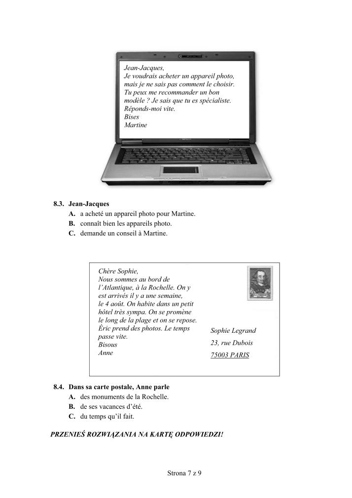 Pytania-jezyk-francuski-p. podstawowy-egzamin-gimnazjalny-2012-strona-07