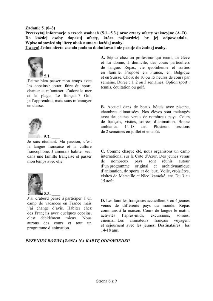 Pytania-jezyk-francuski-p. rozszerzony-egzamin-gimnazjalny-2012-strona-06