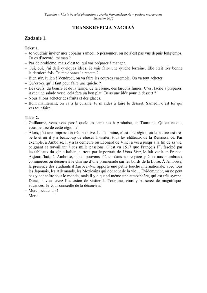 Transkrypcja-jezyk-francuski-p. rozszerzony-egzamin-gimnazjalny-2012-strona-01