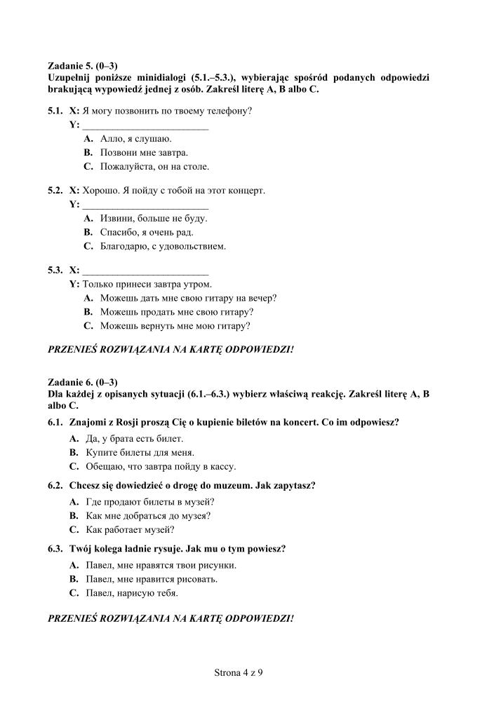 Pytania-jezyk-rosyjski-p. podstawowy-egzamin-gimnazjalny-2012-strona-04