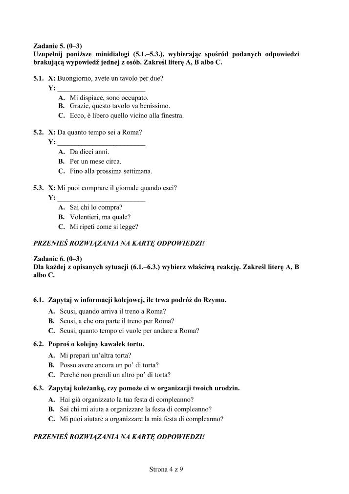 Pytania-jezyk-wloski-p. podstawowy-egzamin-gimnazjalny-2012-strona-04