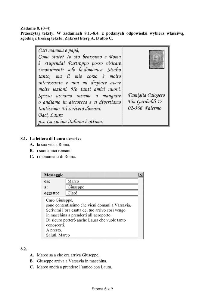 Pytania-jezyk-wloski-p. podstawowy-egzamin-gimnazjalny-2012-strona-06