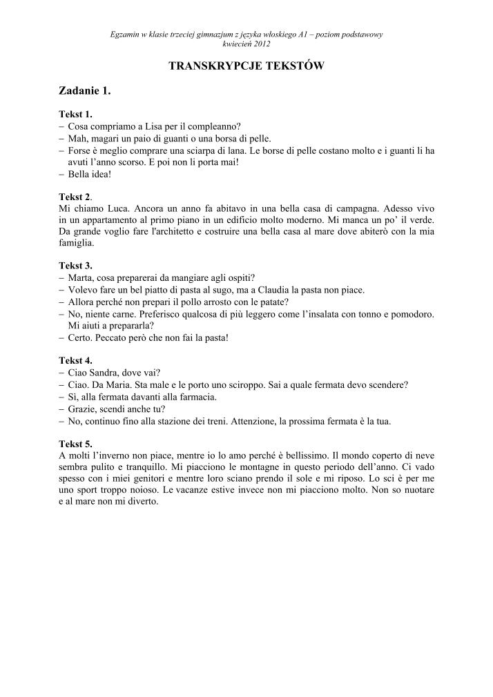 Transkrypcja-jezyk-wloski-p. podstawowy-egzamin-gimnazjalny-2012-strona-01