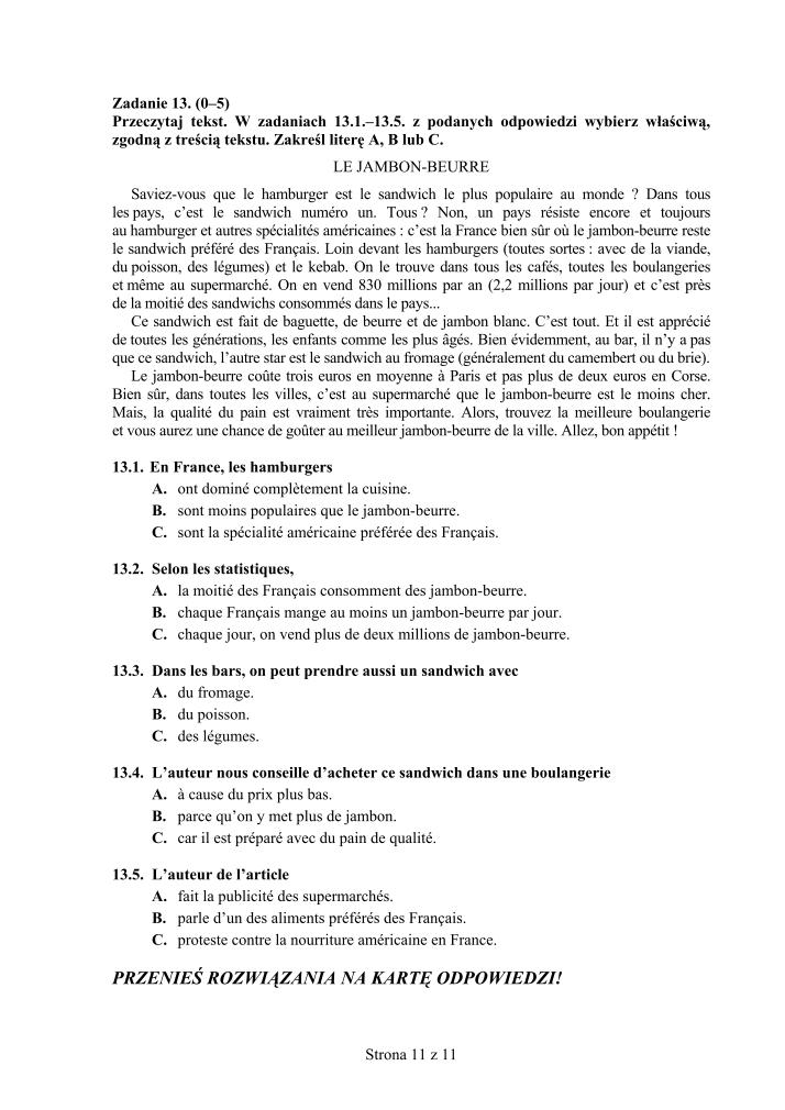 Pytania-język-francuski-egzamin-gimnazjalny-2011-strona-11