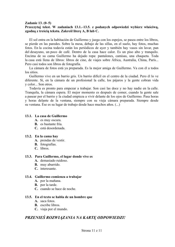 Pytania-język-hiszpanski-egzamin-gimnazjalny-2011-strona-11