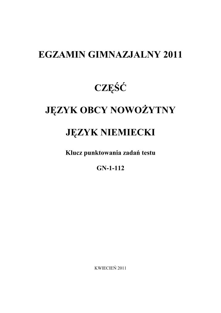 odpowiedzi-język-niemiecki-egzamin-gimnazjalny-2011-strona-01