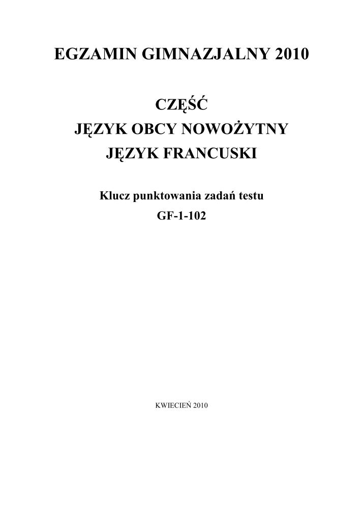 Odpowiedzi-jezyk-francuski-egzamin-gimnazjalny-2010-strona-01