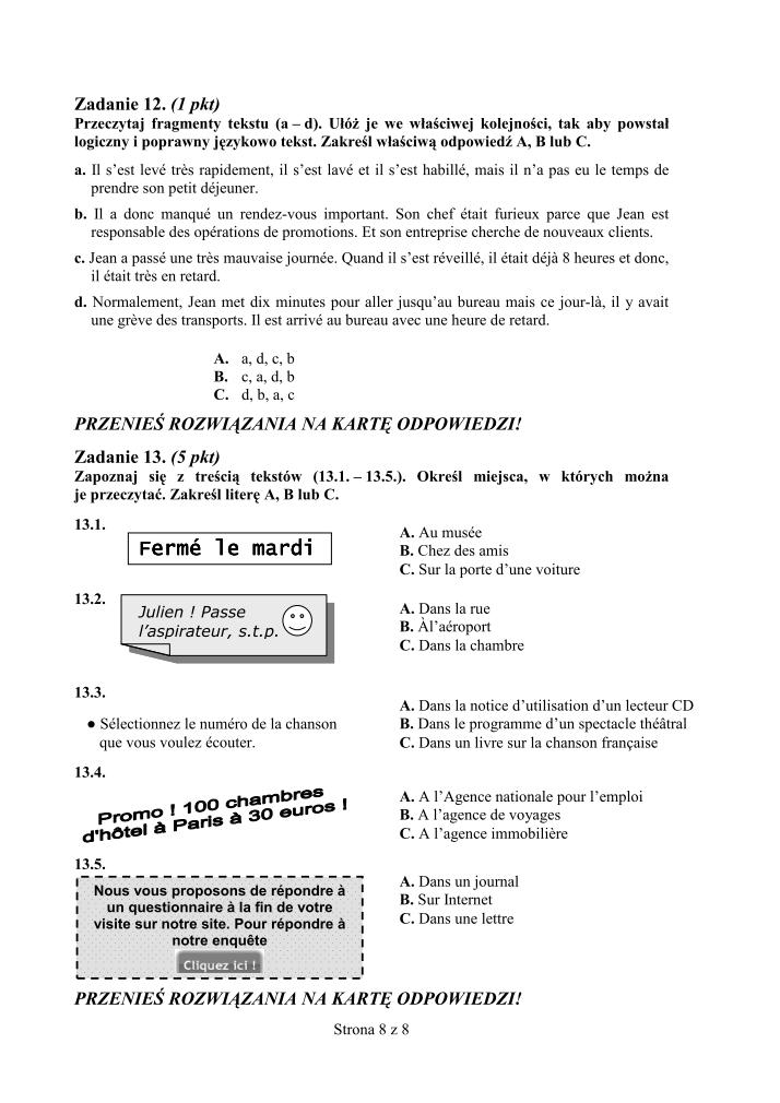 Pytania-jezyk-francuski-egzamin-gimnazjalny-2010-strona-08