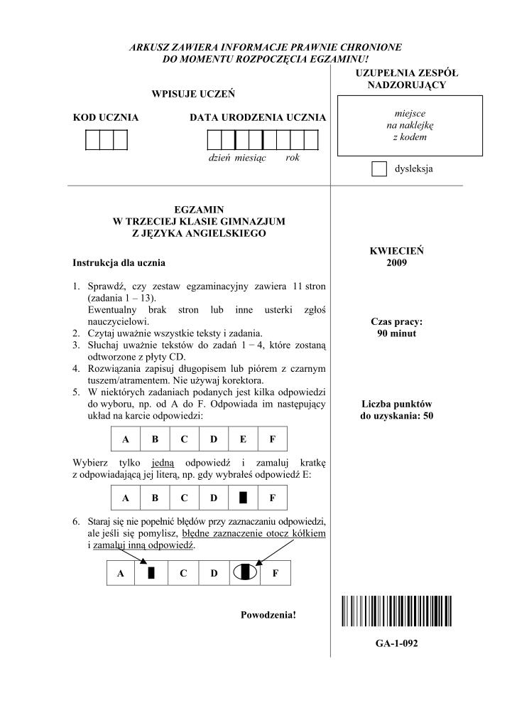 Pytania-jezyk-angielski-egzamin-gimnazjalny-2009-strona-01
