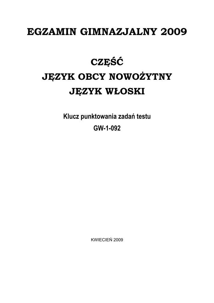 Odpowiedzi-jezyk-wloski-egzamin-gimnazjalny-2009-strona-01