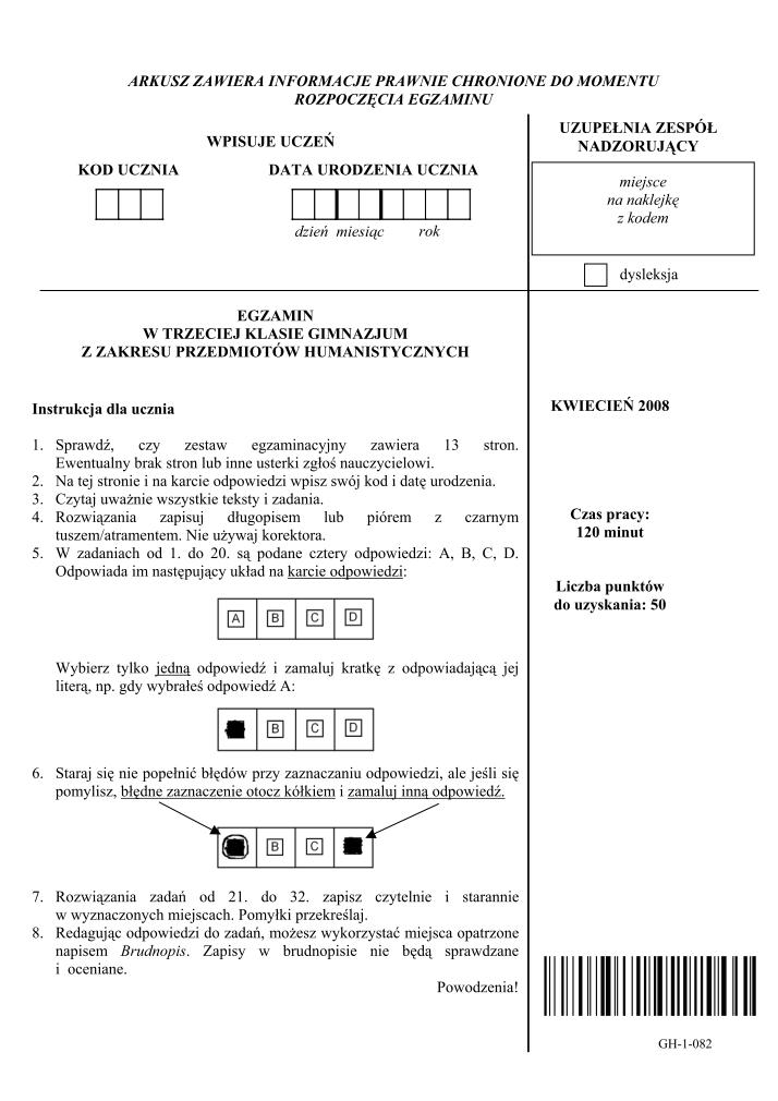 Pytania-czesc-humanistyczna-egzamin-gimnazjalny-2008-strona-01