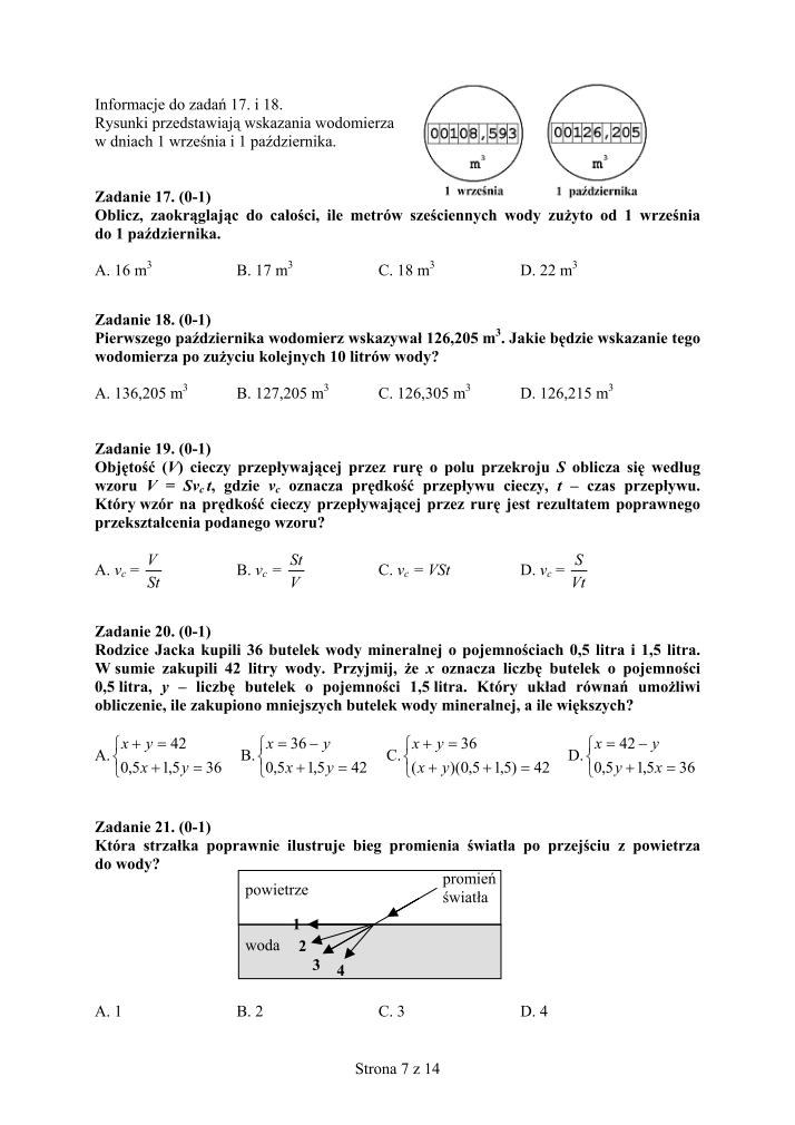 Pytania-czesc-matematyczno-przyrodnicza-egzamin-gimnazjalny-2007-strona-07