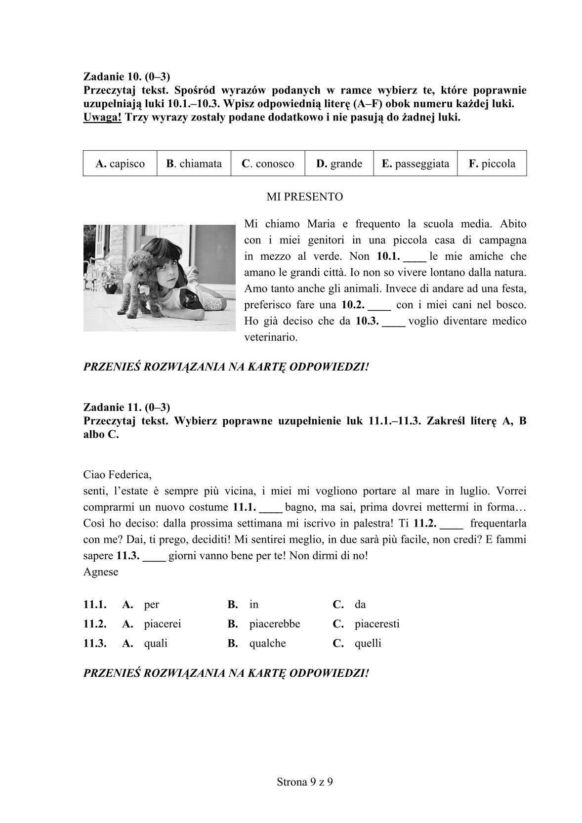 pytania-wloski-poziom-podstawowy-egzamin-gimnazjalny-25.04.2014-9