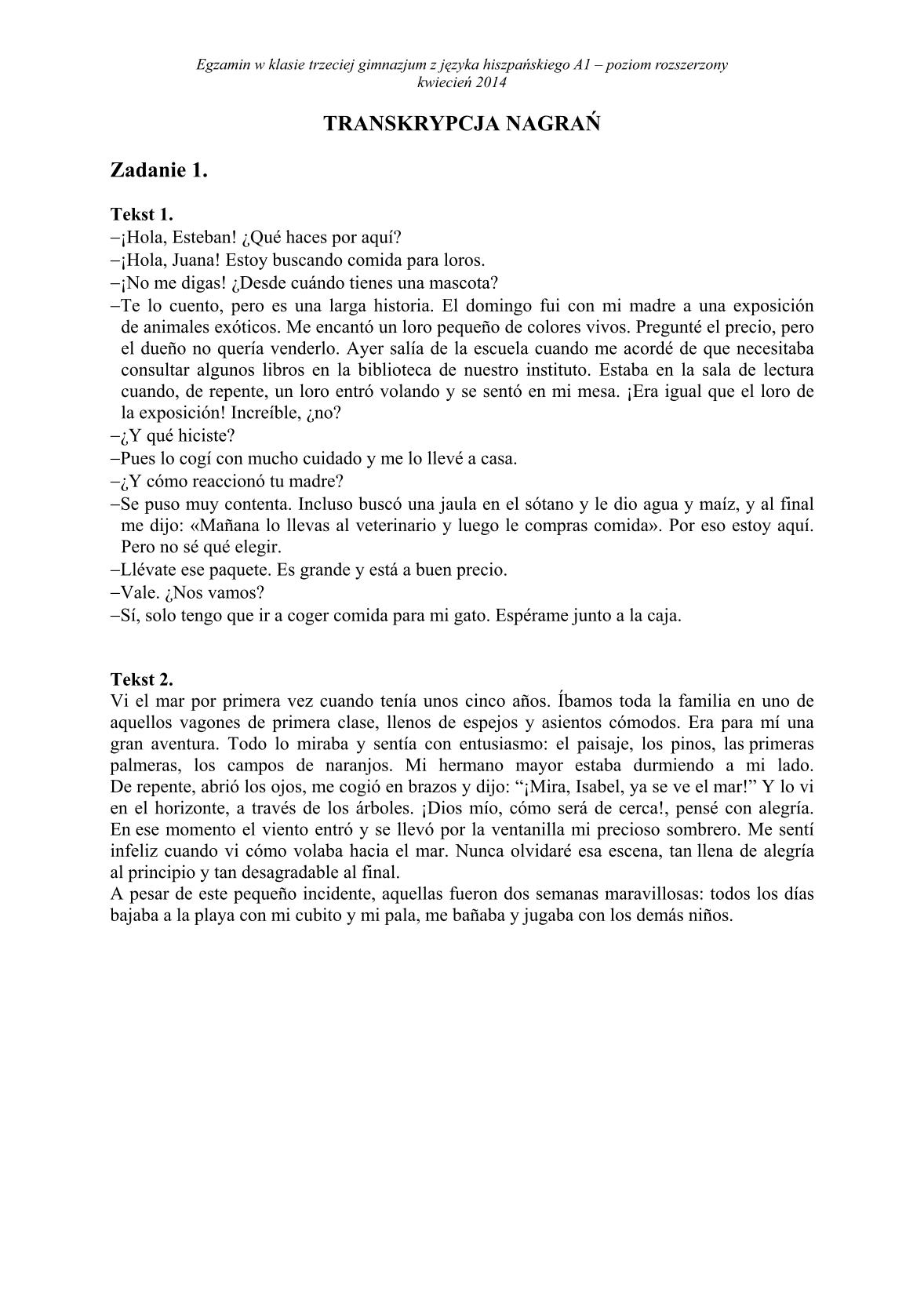 transkrypcja-hiszpanski-poziom-rozszerzony-egzamin-gimnazjalny-25.04.2014-1
