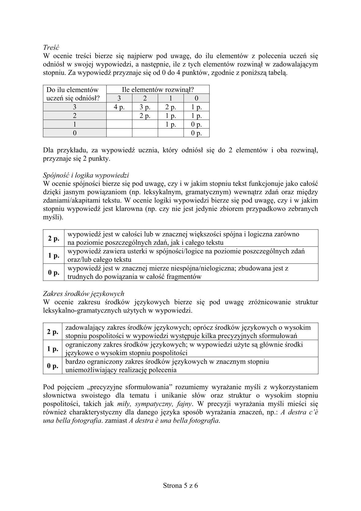 odpowiedzi-wloski-poziom-rozszerzony-egzamin-gimnazjalny-25.04.2014-str.5