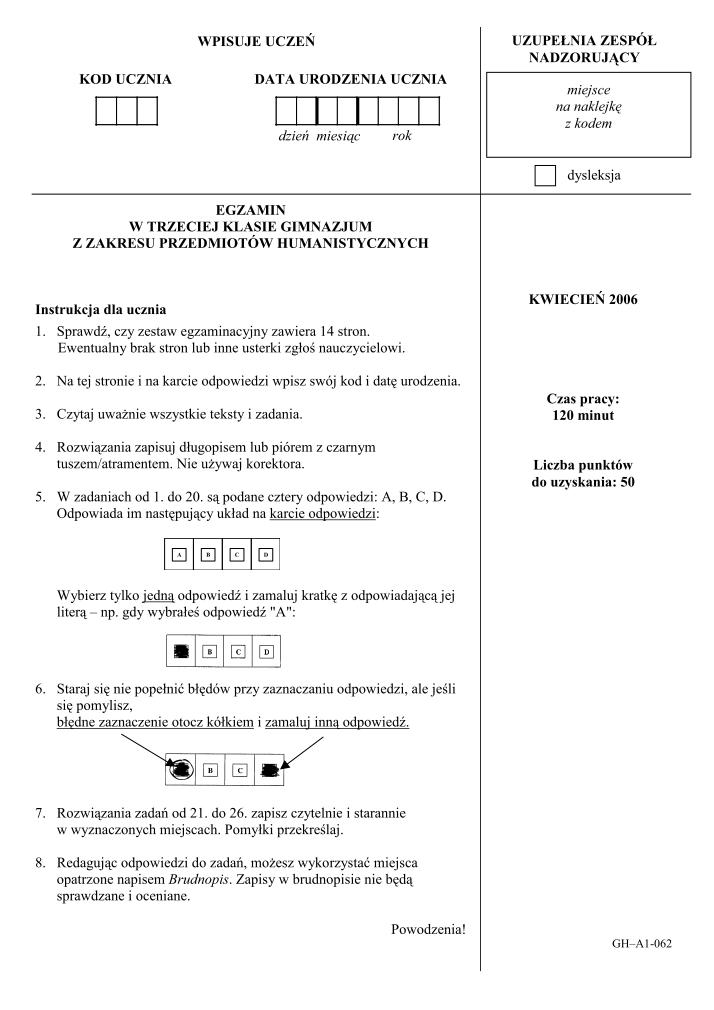 Pytania-czesc-humanistyczna-egzamin-gimnazjalny-2006-strona-01