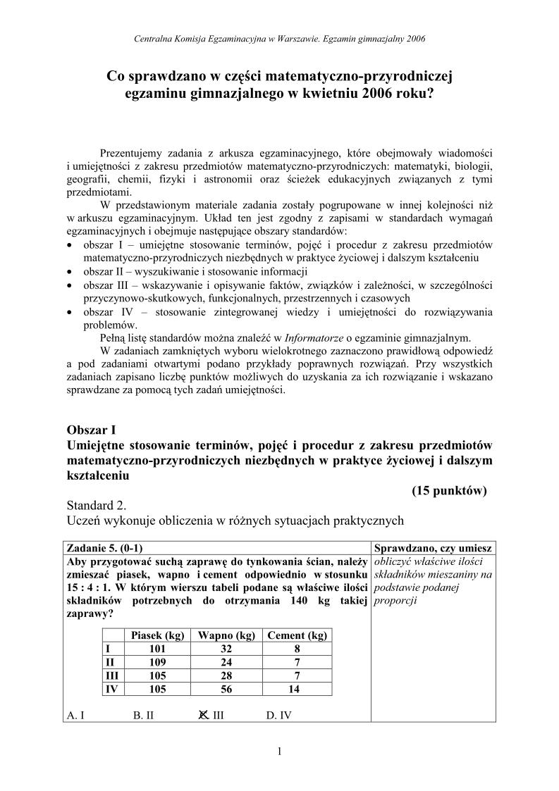 Odpowiedzi-czesc-matematyczno-przyrodnicza-egzamin-gimnazjalny-2006-strona-01