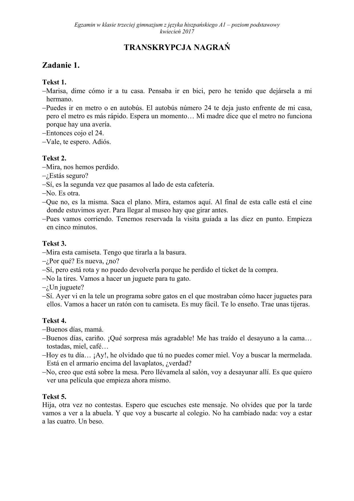 transkrypcja-hiszpanski-poziom-podstawowy-egzamin-gimnazjalny-2017 - 1