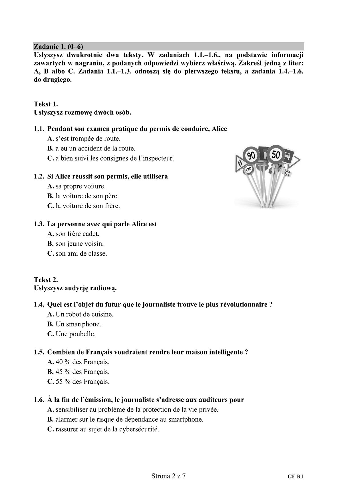 pytania-francuski-poziom-rozszerzony-egzamin-gimnazjalny-2018 - 2