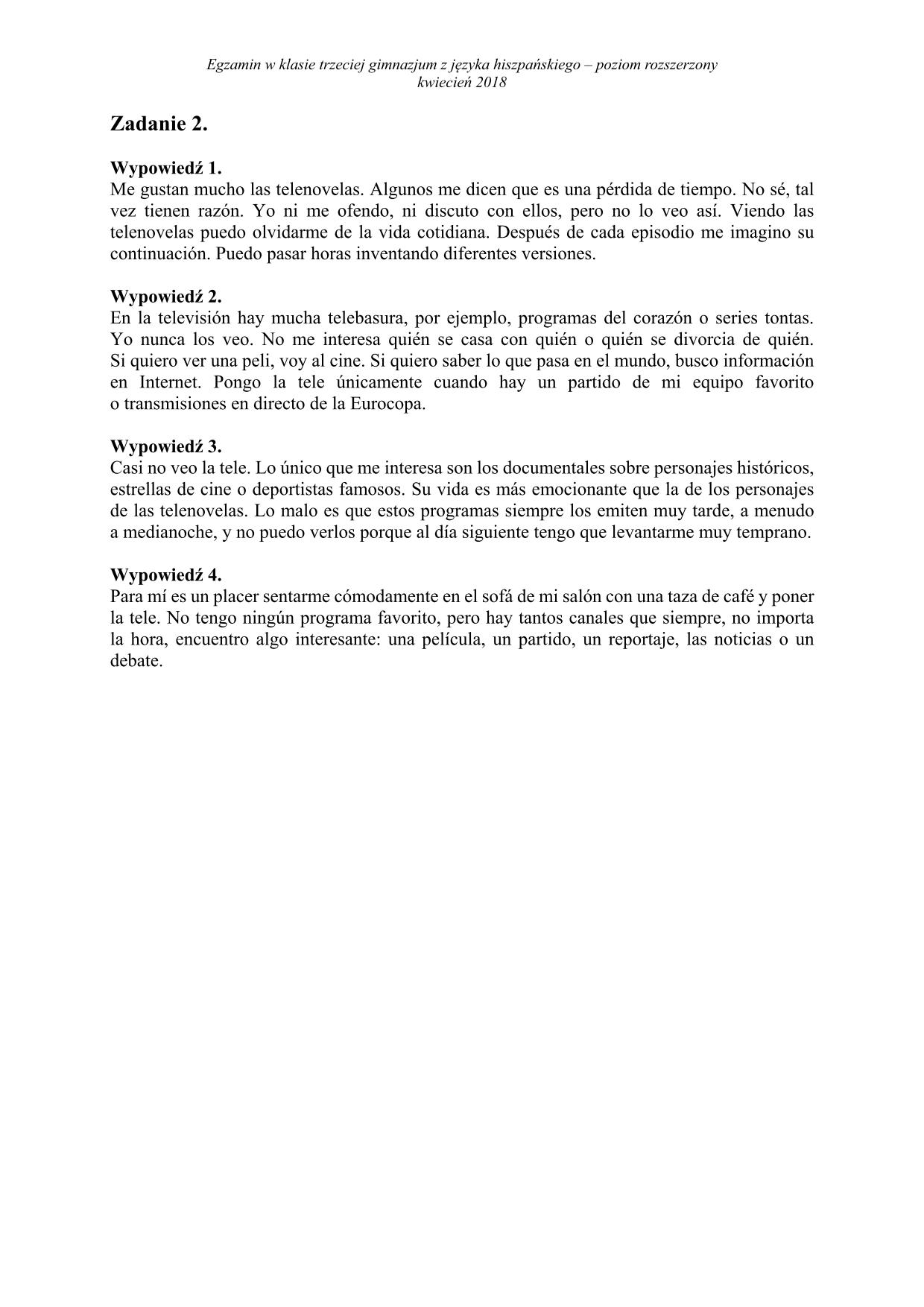 transkrypcja-hiszpanski-poziom-rozszerzony-egzamin-gimnazjalny-2018 - 2