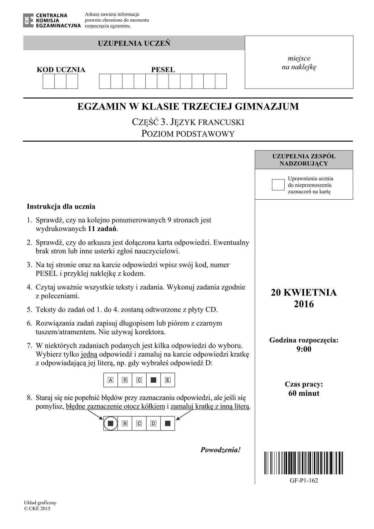 pytania-francuski-poziom-podstawowy-egzamin-gimnazjalny-2016 - 1