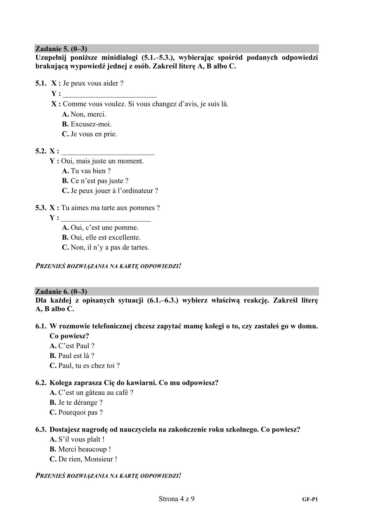 pytania-francuski-poziom-podstawowy-egzamin-gimnazjalny-2016 - 4