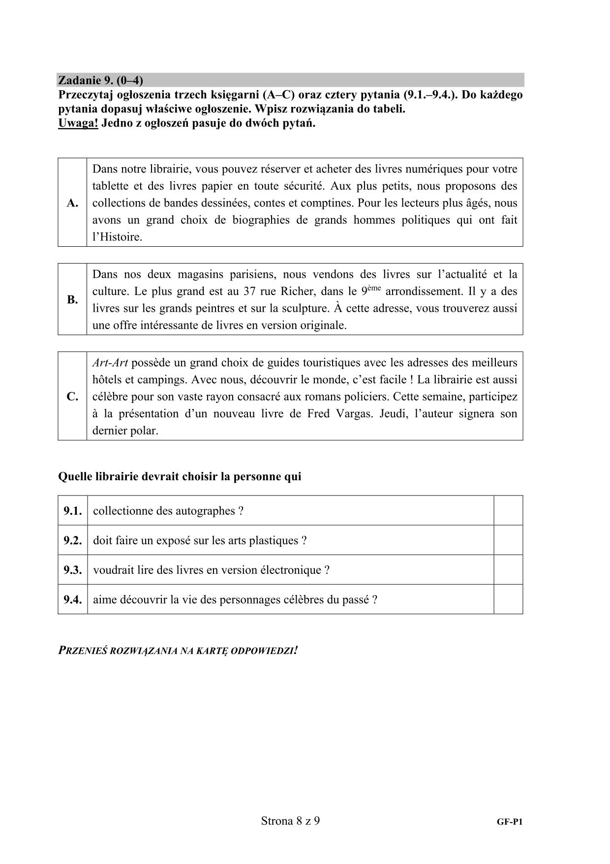 pytania-francuski-poziom-podstawowy-egzamin-gimnazjalny-2016 - 8