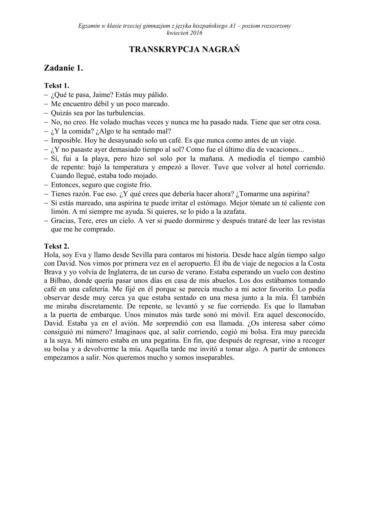 transkrypcja-hiszpanski-poziom-rozszerzony-egzamin-gimnazjalny-2016 - 1