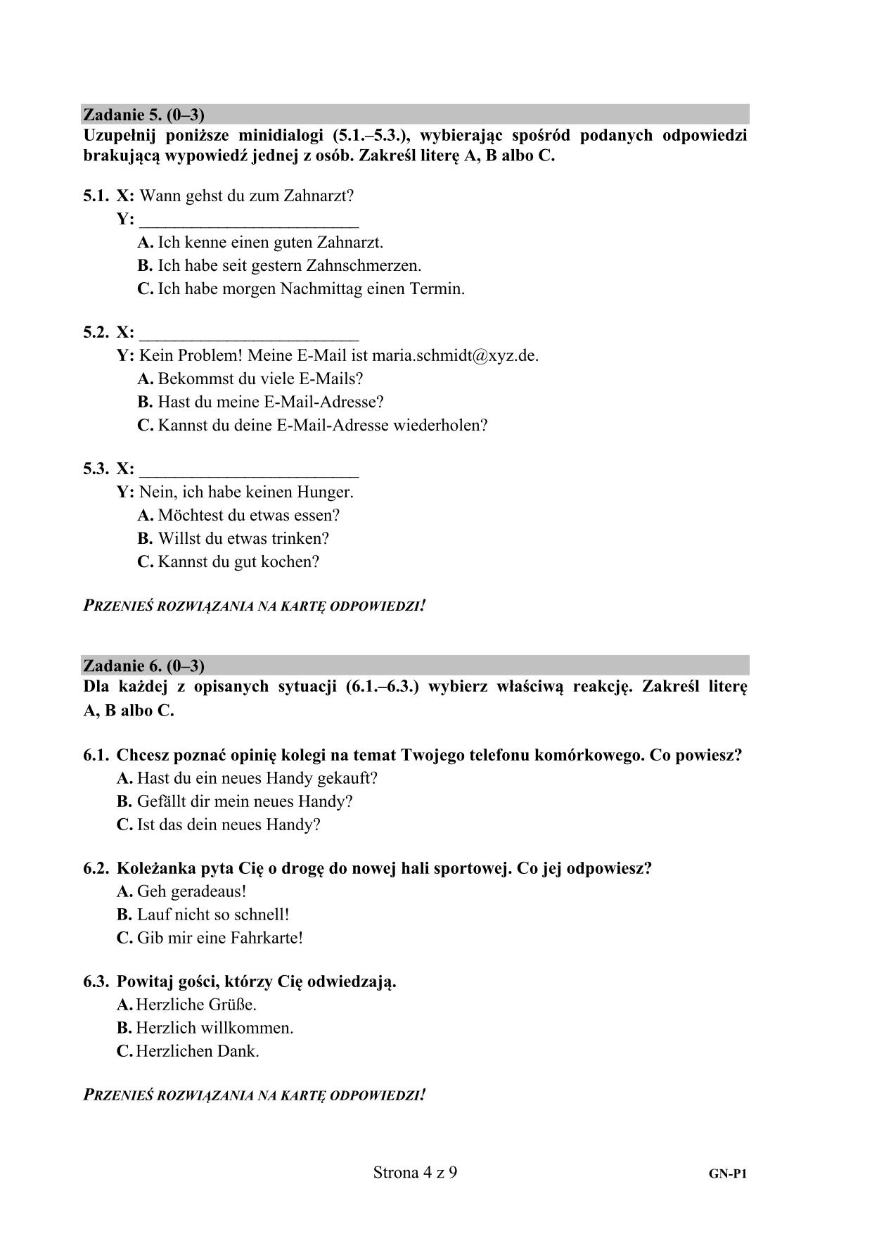 pytania-niemiecki-poziom-podstawowy-egzamin-gimnazjalny-2016 - 4