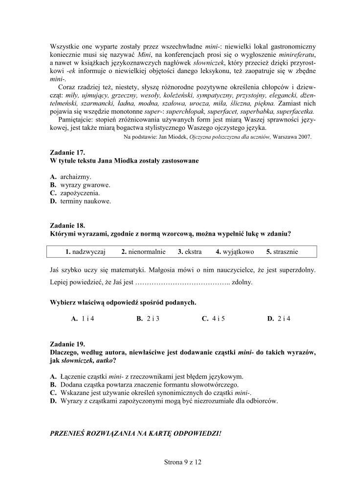 Pytania-jezyk-polski-egzamin-gimnazjalny-2012-strona-09